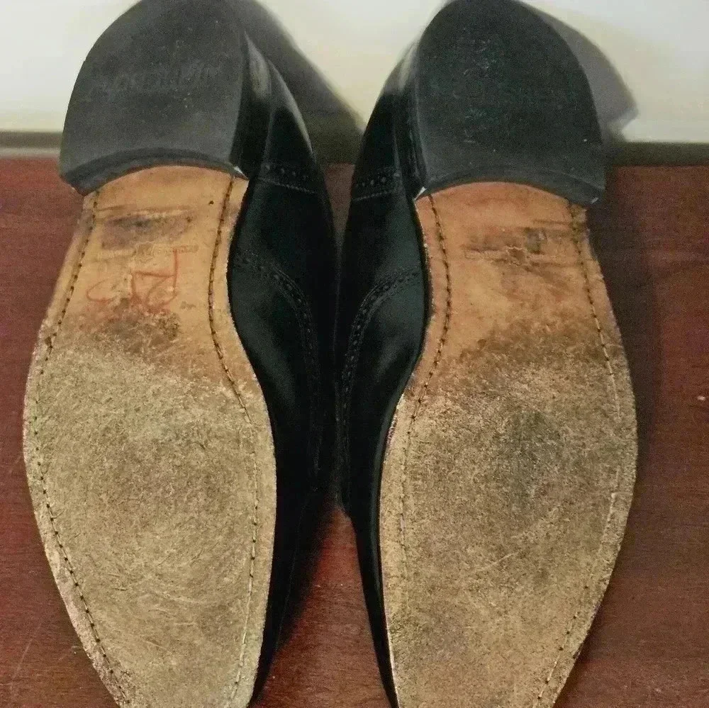 Florsheim Kiltie Tassle Leather Wingtip shoe Size 12D EUC